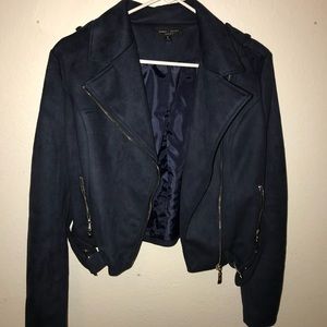Dark Blue Velvet Jacket
